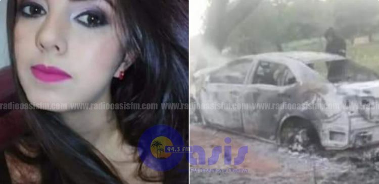 Mujer muere calcinada en su vehículo tras chocar contra un árbol en Horqueta