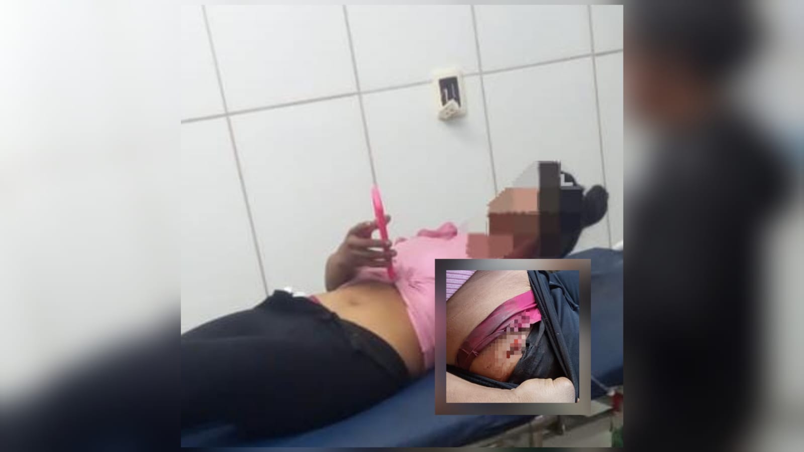 Un hombre hirió a su concubina con arma blanca en la altura de la cadera