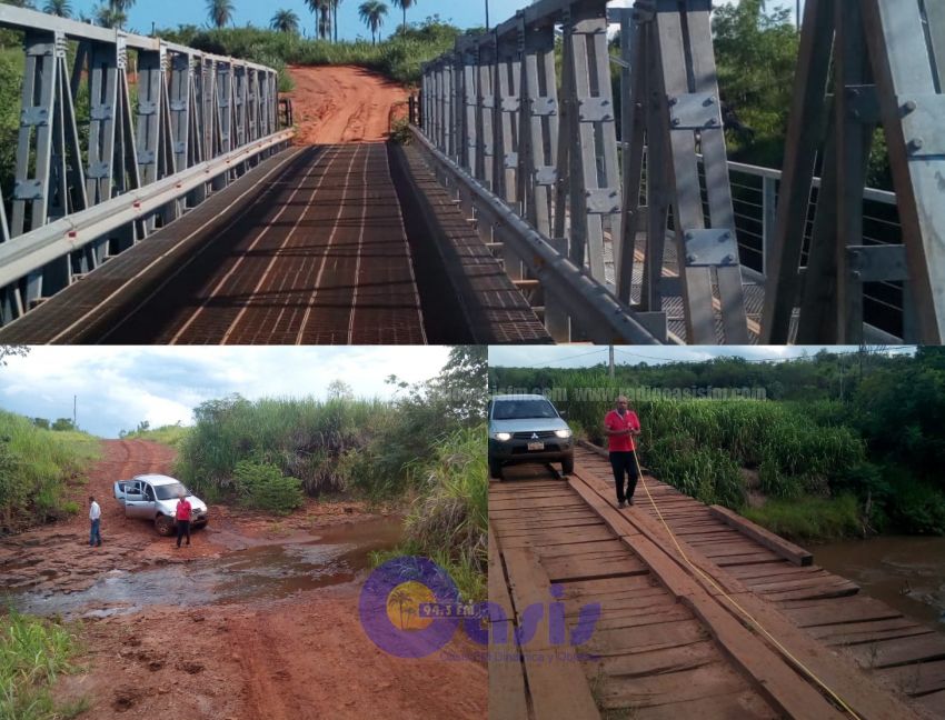 Verifican puentes de madera en Amambay para sustituir