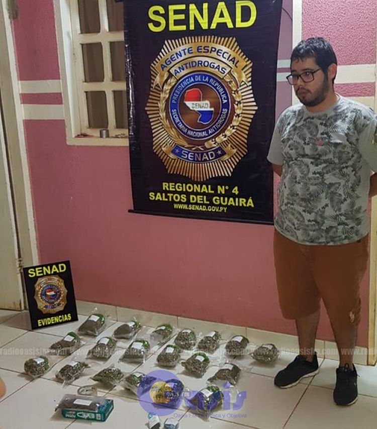 Capturan al "Cheto" que ofreca marihuana envasada al vaco