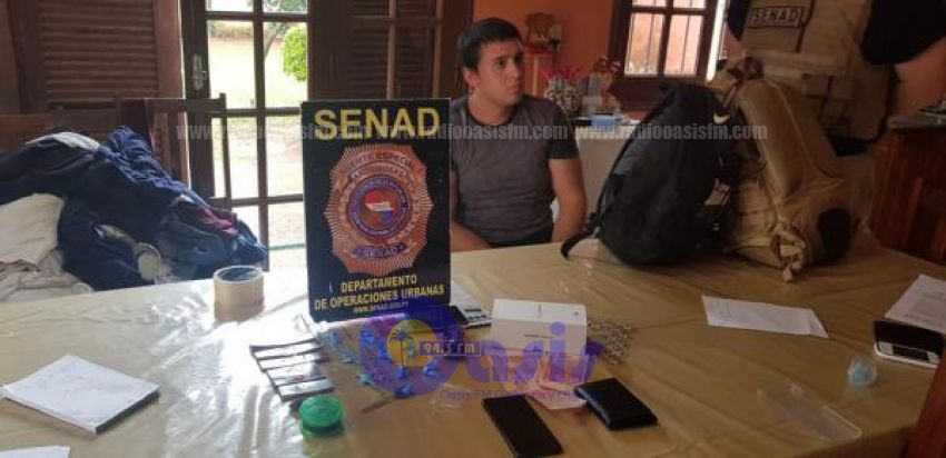 Detienen a joven que comercializaba cocaína en Lambaré
