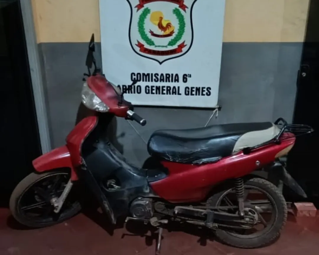 Reportaron la recuparación de una motocicleta en zona del Cemeterio San Carlos