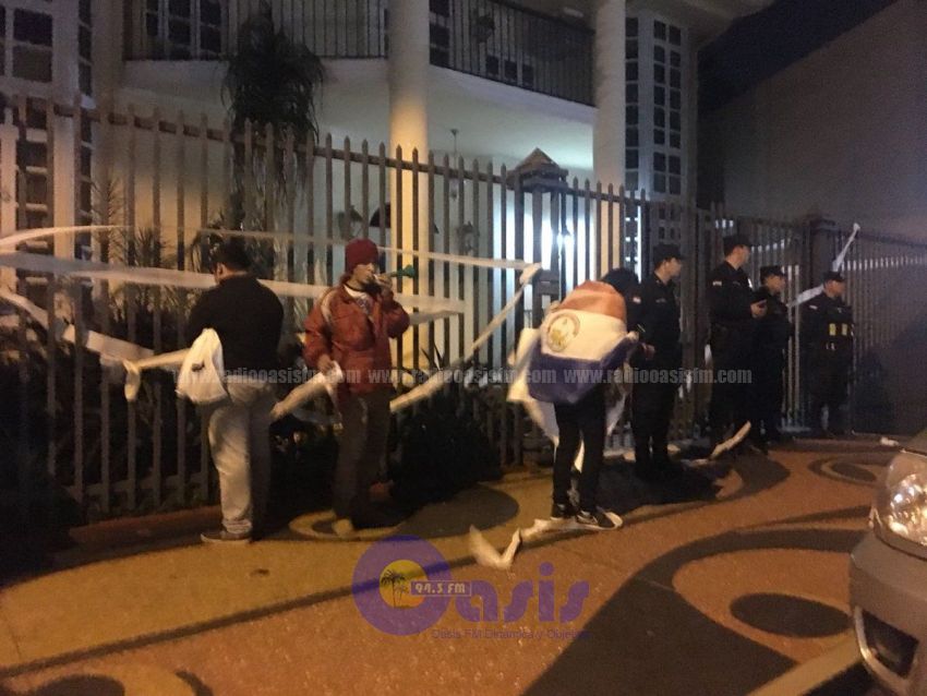Ante escrache, Daher solicitó personalmente apoyo policial