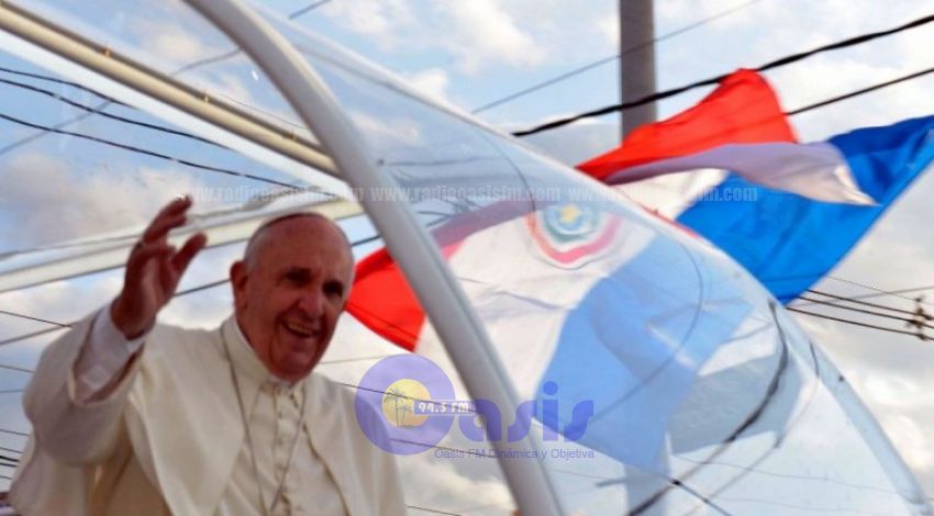El Papa saludo a Paraguay por el Aniversario de la Independencia