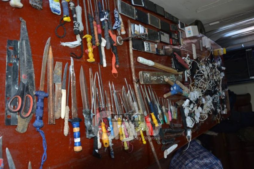 Cuantiosos objetos prohibidos requisados en cárcel de Coronel Oviedo