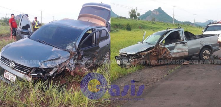 Triple choque sobre la Ruta Py 05, zona de Pedro Juan