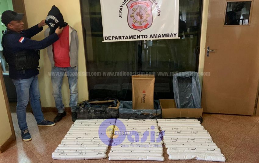 Tras trabajo de inteligencia Investigaciones de Pedro Juan incauta dinamita en gel