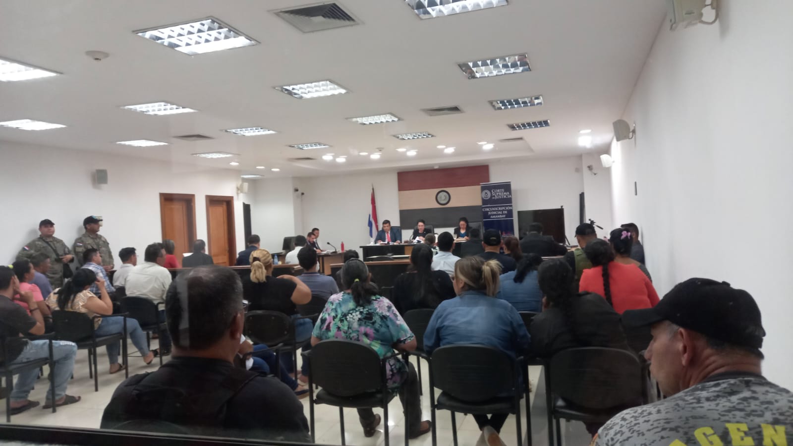 24 condenados y tres absueltos: saldo que arrojó el juicio oral por invasión de un terreno en Kokue Pyahu 