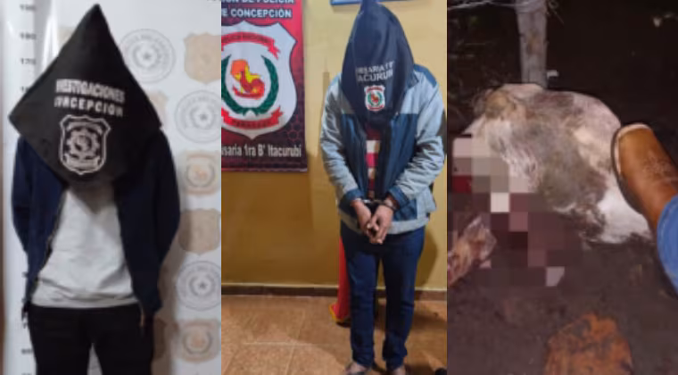 Capturan a dos personas vinculadas a caso de abigeato en Concepción