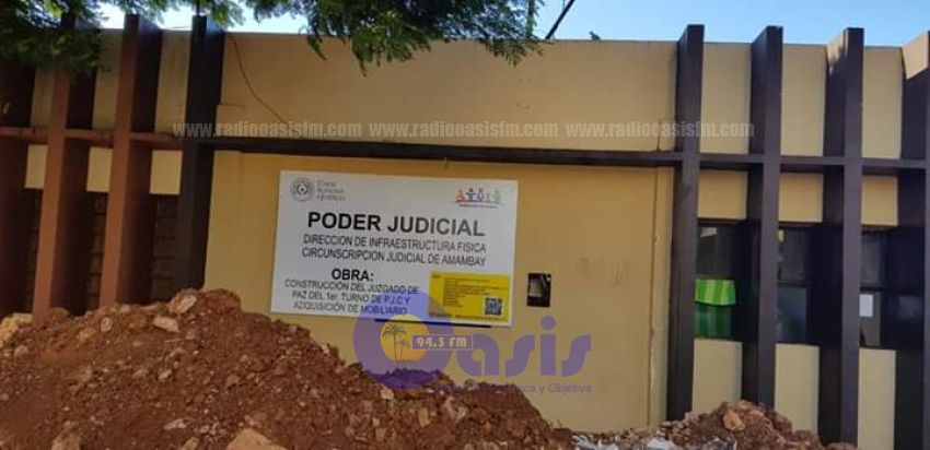 En estado avanzado se hallan obras de la futura sede de Juzgado de Paz de Pedro Juan