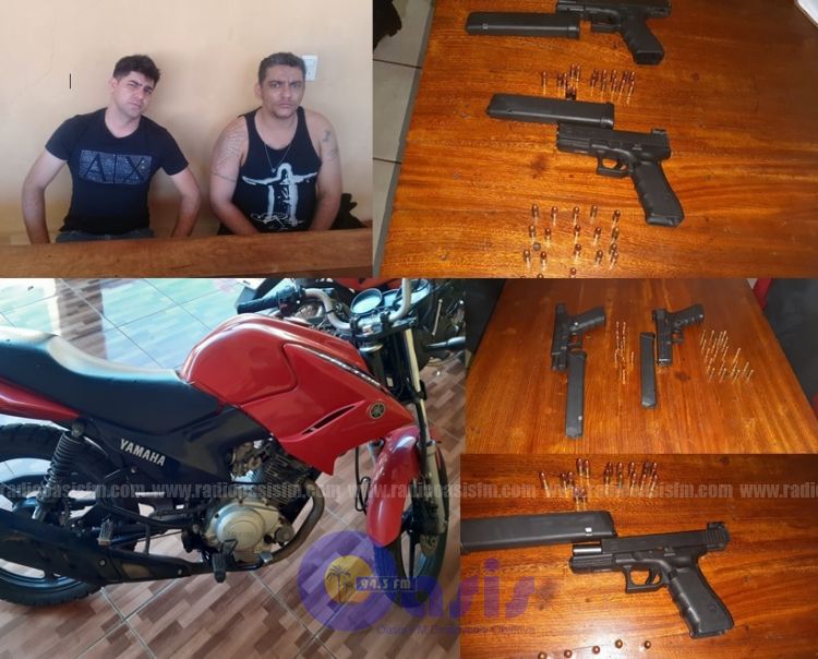 Detienen a dos hombres con armas de fuego en Pedro Juan