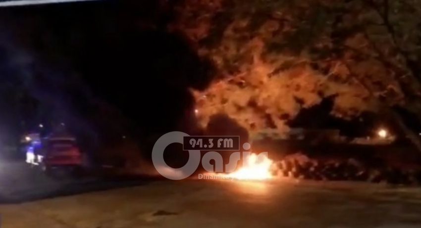Queman cubiertas que es utilizado por militares para cierre de frontera en Pedro Juan