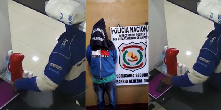 Hurto un celular y fue detenido por la policía en Pedro Juan
