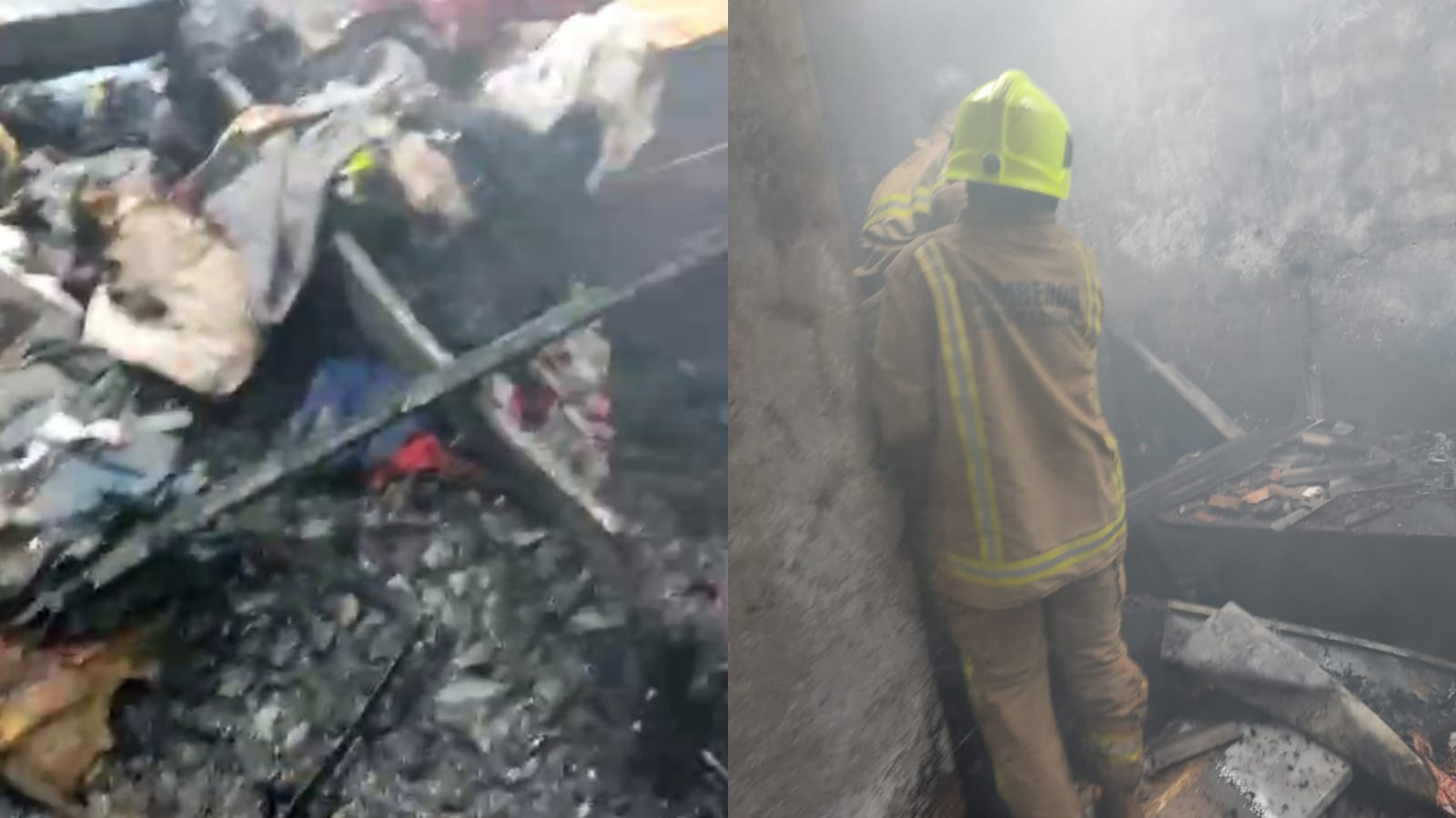 Vivienda de la fracción Santa Ana ardió en llamas producto de un cortocircuito