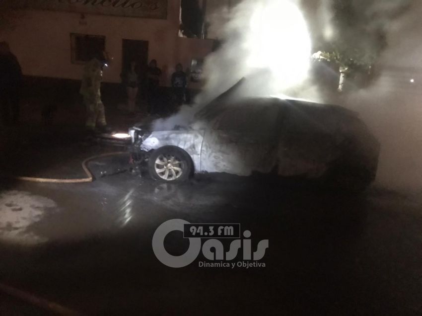 Vehículo fue incendiado en Pedro Juan