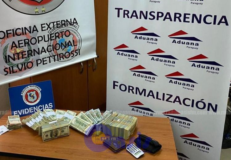 Decomisan dólares no declarados en el aeropuerto Silvio Pettirossi