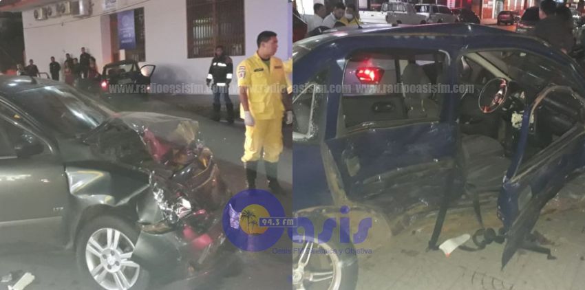 Conductores ebrios protagonizan aparatoso  accidente en Pedro Juan