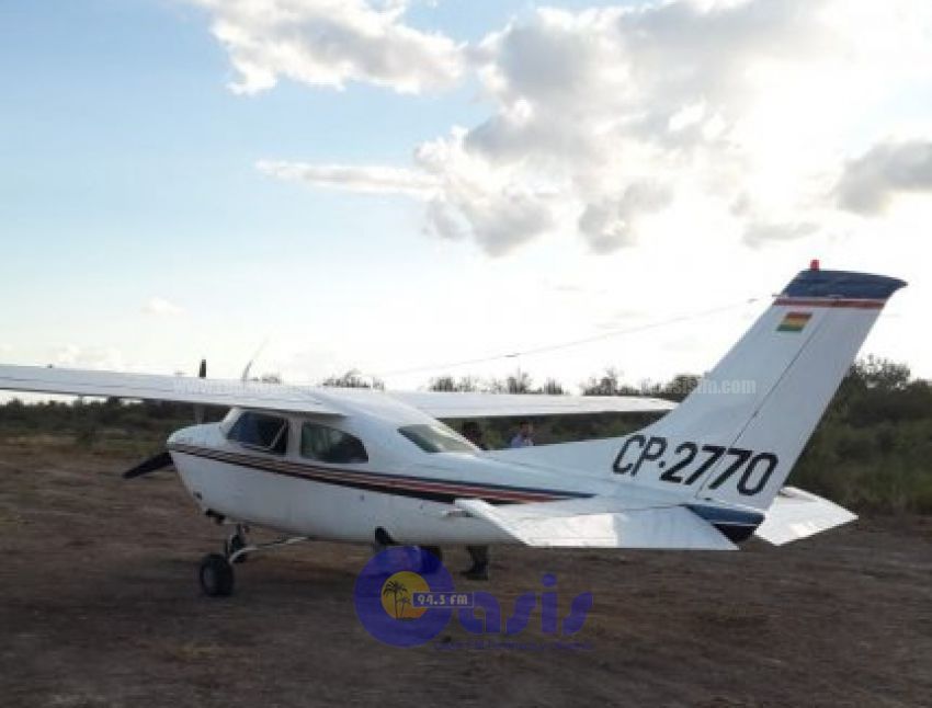 Hallan presunta narcoavioneta  con matrícula boliviana