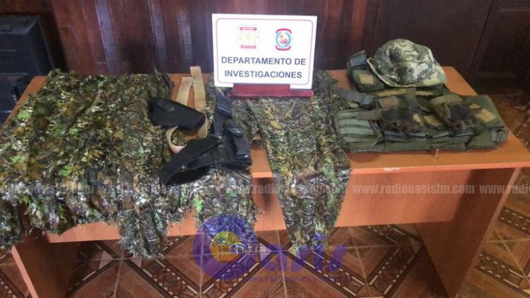 Horqueta: detienen a prófugo con uniformes tácticos