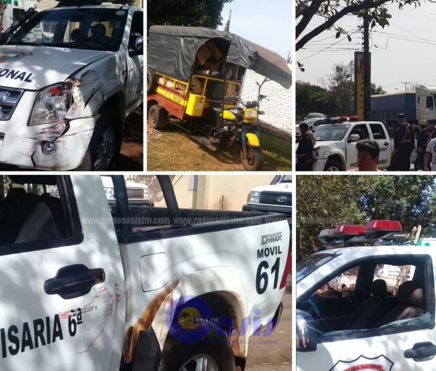 Patrullera involucrado en accidente en Pedro Juan Caballero