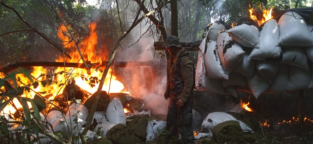 Prosiguen los ataques a centros de producción y acopio de marihuana en Amambay y Concepción