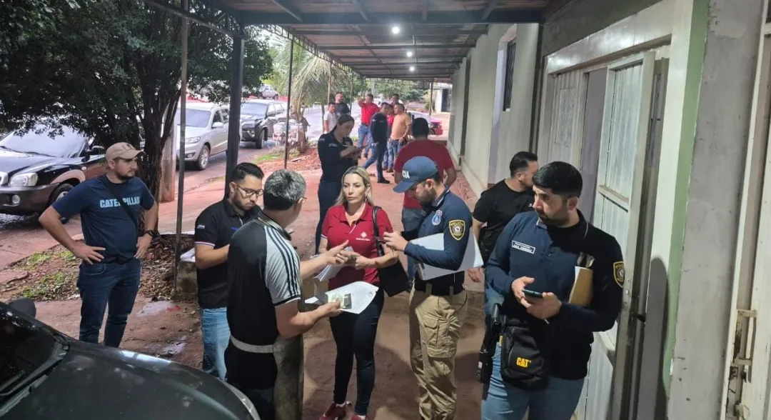 Inquilinato es allanado por la Policía en el barrio San Gerardo de Pedro Juan Caballero