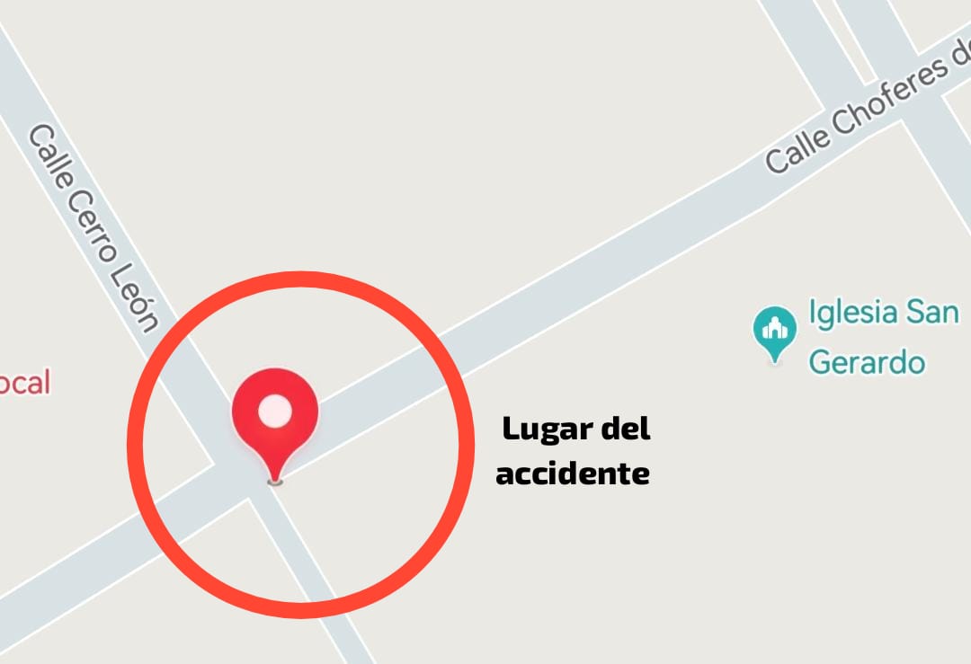 Accidente de tránsito registrado en el barrio San Gerardo no pasó a mayores