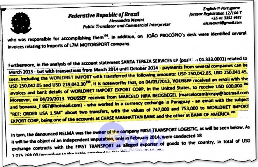Parte del lavado de dinero del Lava Jato se hizo en Paraguay