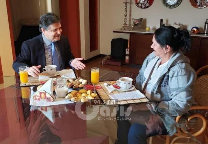 Euclides Acevedo y Obdulia Florenciano se reunieron luego de acalorada discusión