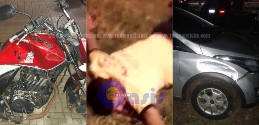 Motociclista se encuentra en grave estado luego de accidente en Pedro Juan