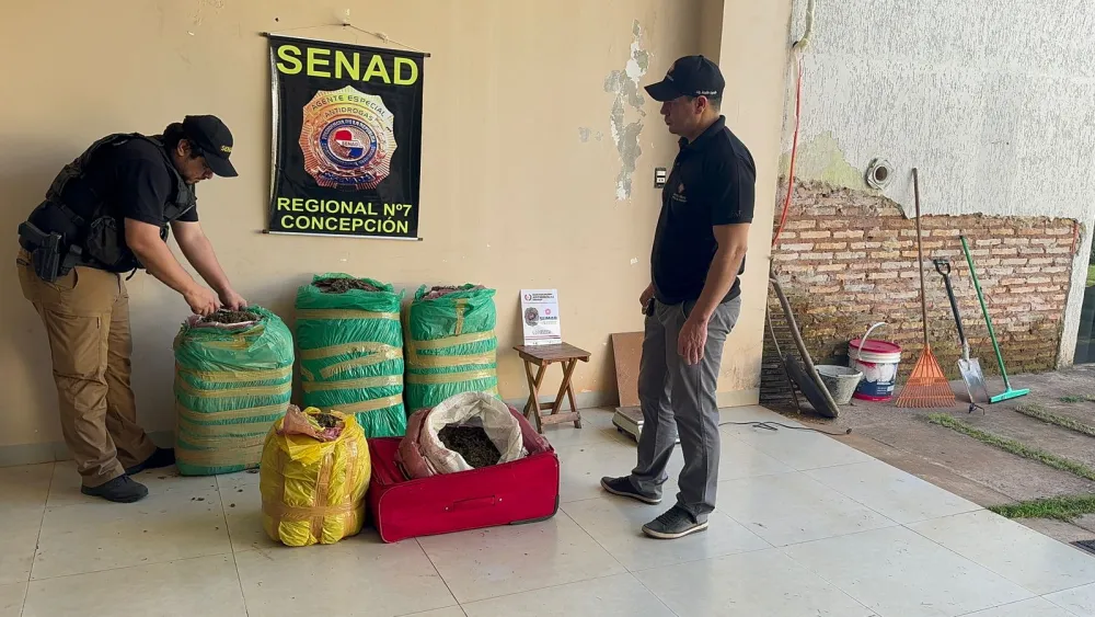 Incautan cocaína, marihuana y crack en operativos en Horqueta y Concepción