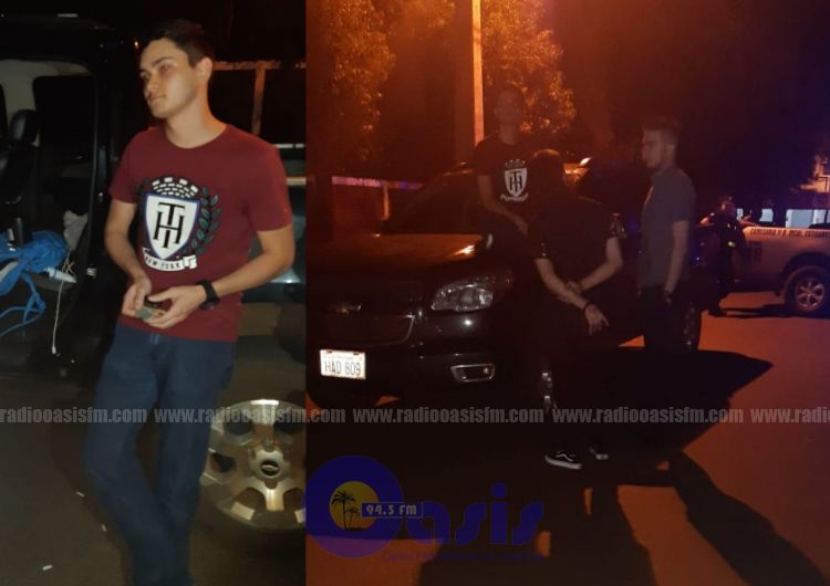 Parrandeaban por la calle y fueron detenidos por la policía en Pedro Juan