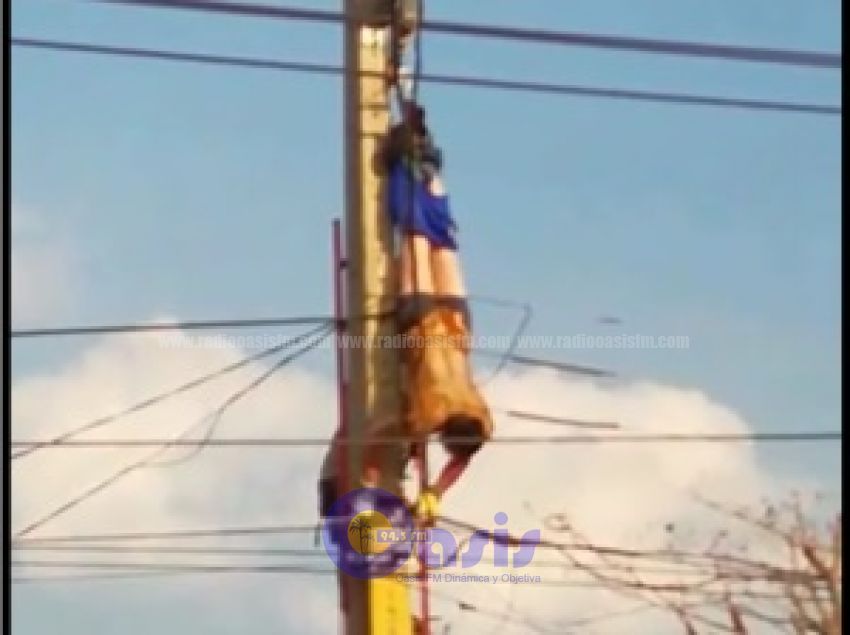 Funcionario de la Ande electrocutado mientras trabajaba en Concepción