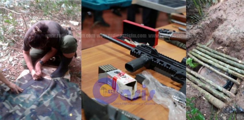 Hallan equipos sofisticados y armamentos tras enfrentamiento en Horqueta