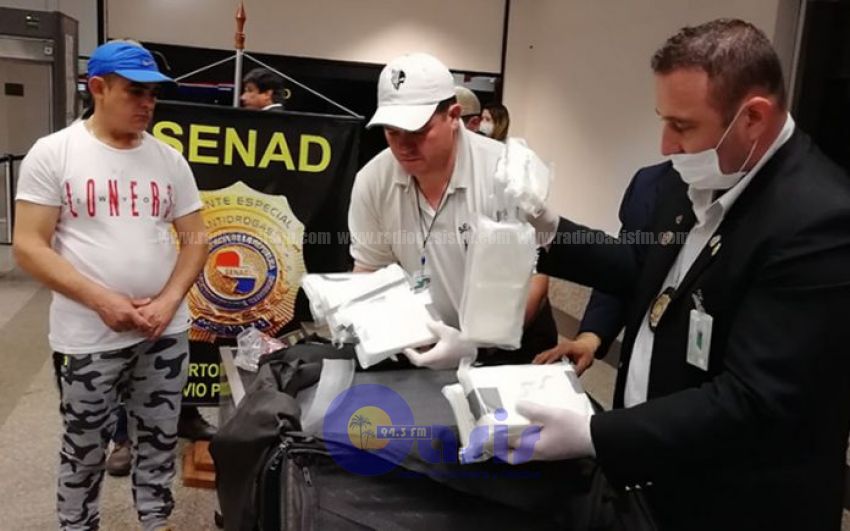 Estiman que por año 180 toneladas de cocaína pasan por Paraguay