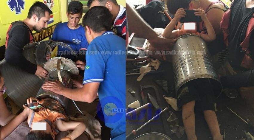 Niño de dos años quedó atrapado en una centrifugadora
