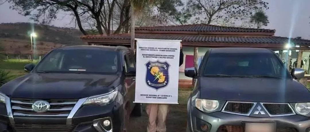En operativo contra el narcotráfico en Amambay incautan armas y rodados