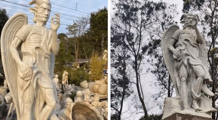 Polémica en Brasil: detienen inauguración de Templo a Lucifer con imponente estatua