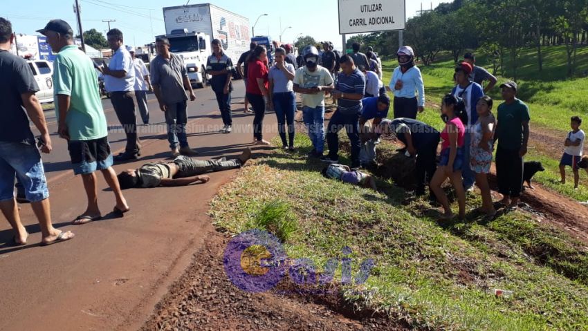 Grave accidente sobre la ruta V