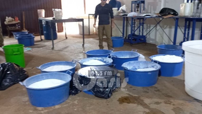 Senad detecta un mega laboratorio para procesar cocaína en Amambay