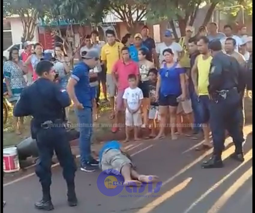 Hombre sufre graves lesiones en accidente de tránsito en Pedro Juan