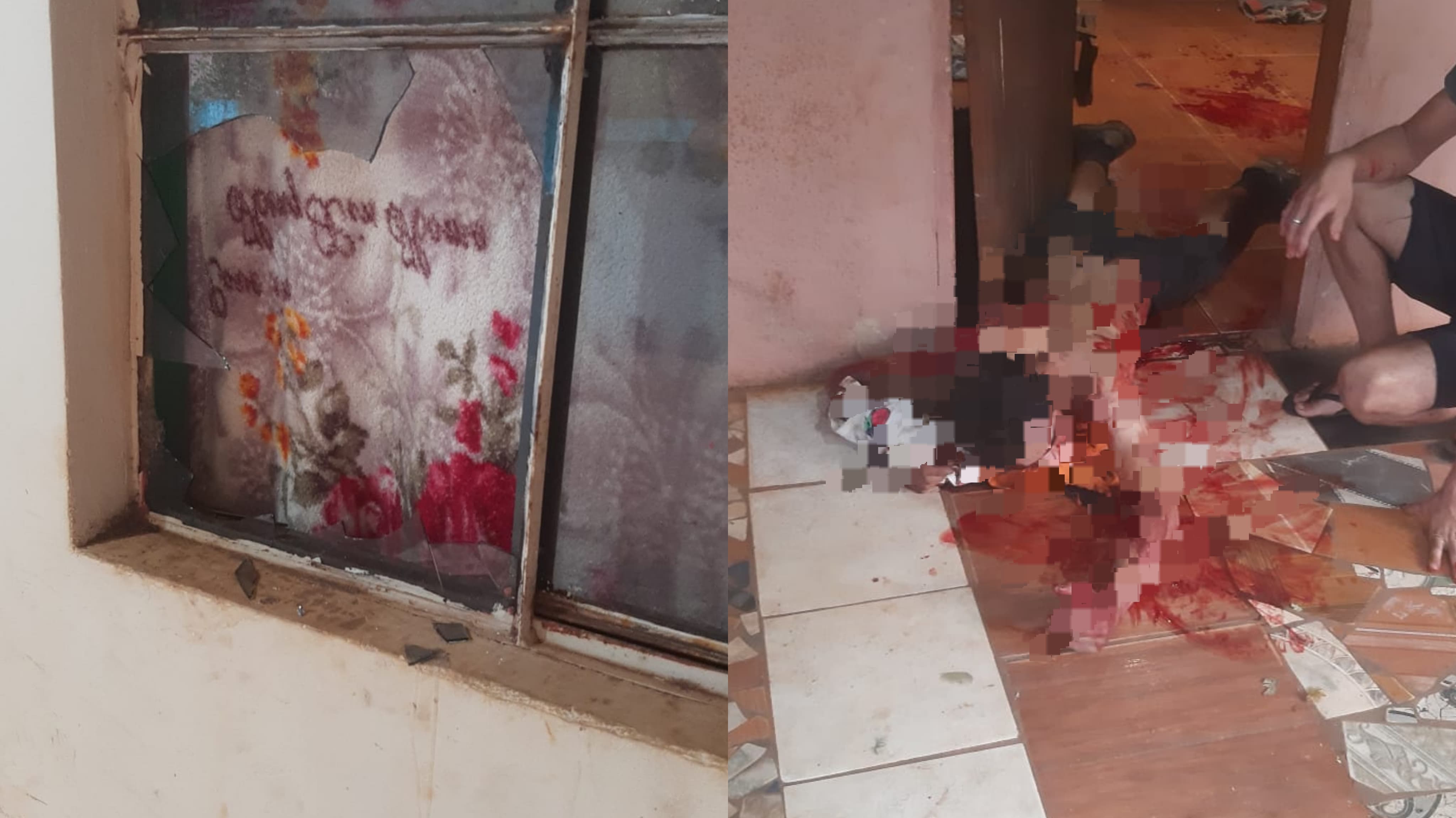 Joven de 23 años resultó con heridas de gravedad tras romper una ventana de vidrio