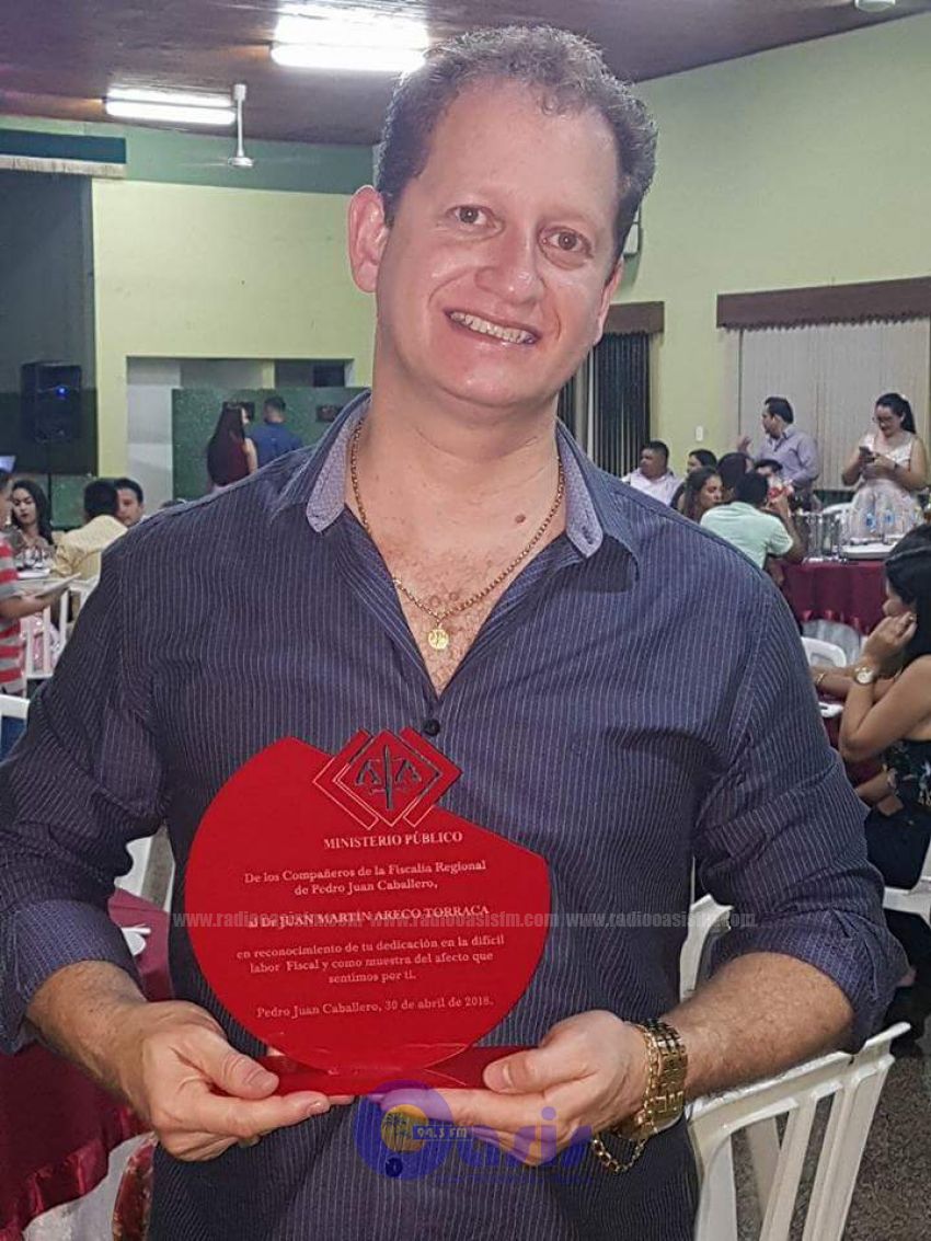 Funcionarios del Ministerio Público homenajearon al Ex fiscal Abog Martín Areco