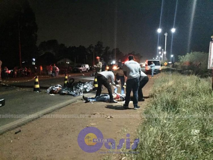 Dos paraguayos y un brasileño mueren en accidente de tránsito en Ponta PorÍ£