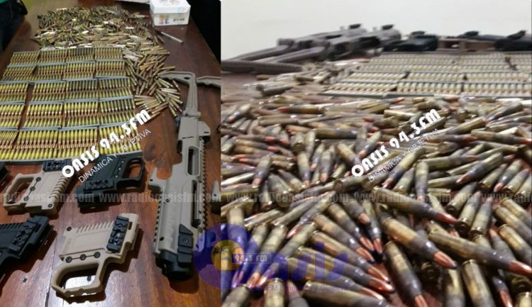 Luego de una persecución supuesto traficante de armas fue detenido cartuchos y fusiles en Pedro Juan