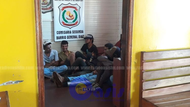 Detienen a 7 personas en Pedro Juan luego de control policial