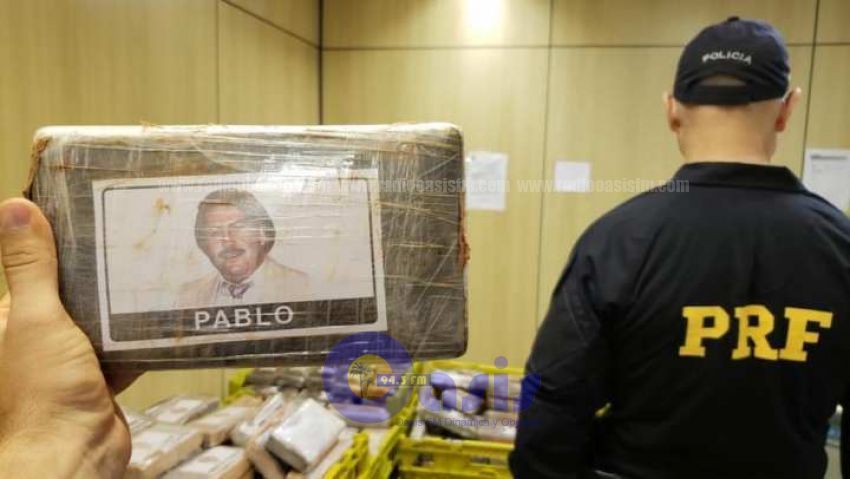 La PRF incautó más de 800 kilos de cocaína con  "sello" de Pablo Escobar