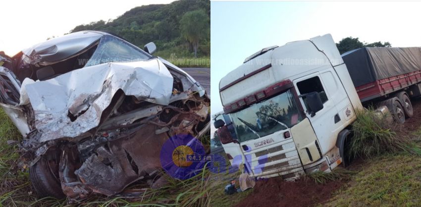 Grave accidente ocurrió sobre la Ruta  V zona de Guavira