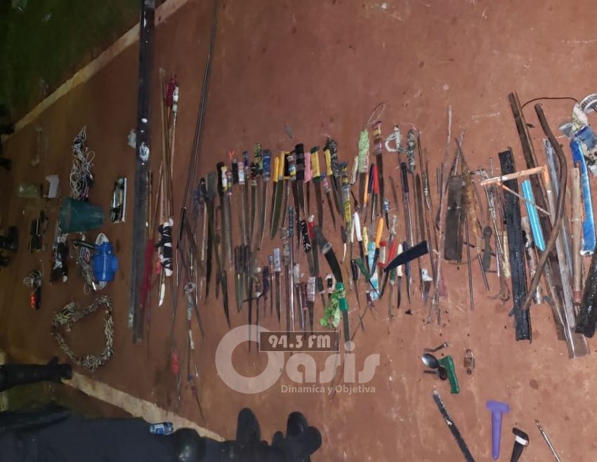 "‹Estoques, lanzas y celulares fueron incautados en la cárcel de Pedro Juan