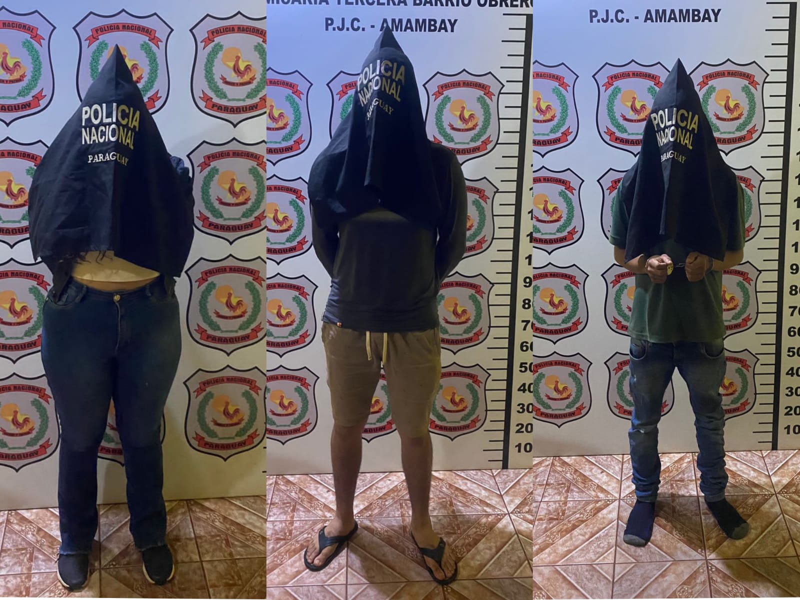 Agentes de la Cría 3ra. aprehendieron a dos hombres y a una mujer por realizar disparos al aire